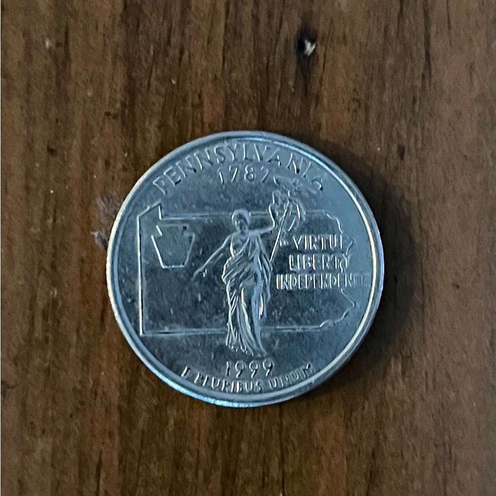 USA Pennsylvania 1787 Quarter P, Liberty Independence 1999